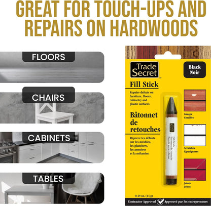 Wood Scratch Repair Fill Stick for Light Surfaces (Set of 3), Great for Touch-Ups and Repairs on Hardwoods Floors, Furniture, Cabinets and Plastic Surfaces.
