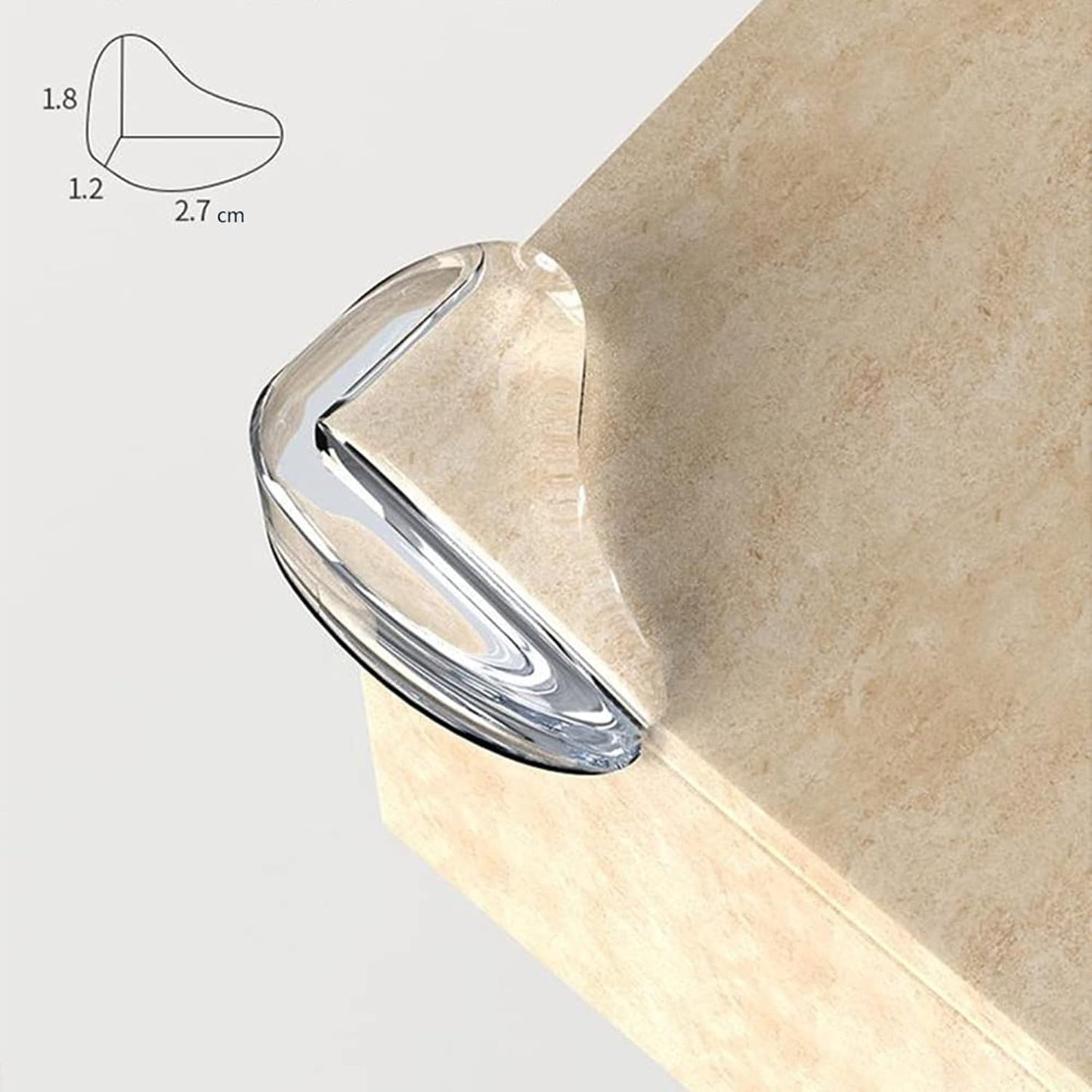 Corner Protector for Baby, Protectors Guards,Furniture Corner Guard ,Edge Safety Bumpers,Baby Proof Bumper,Cushion to Cover Sharp Furniture,Table Edges Clear and Transparent L Shape 20PCS
