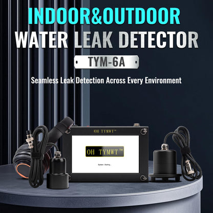 Al Water Leak Detector, Indoor Wall/Ground Under Slab Pipe Leak - TYM-3A | 2 Sensors, 0.5m/1.64ft, 100Hz-8000Hz, 15 Hours