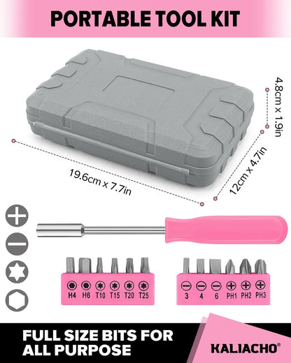 24pcs Home DIY Tool Kit for Household, Office & Garage - General Repair Small Hand Tool Set with Storage Case