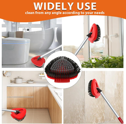 Fatmass 2 Pack Upgraded Spin Mop Replace Scrub Mop Brush Compatible with O Cedar 2 Tank RinseClean, Great for Kitchen, Deck, Bathroom and Shower Floor Scrubber