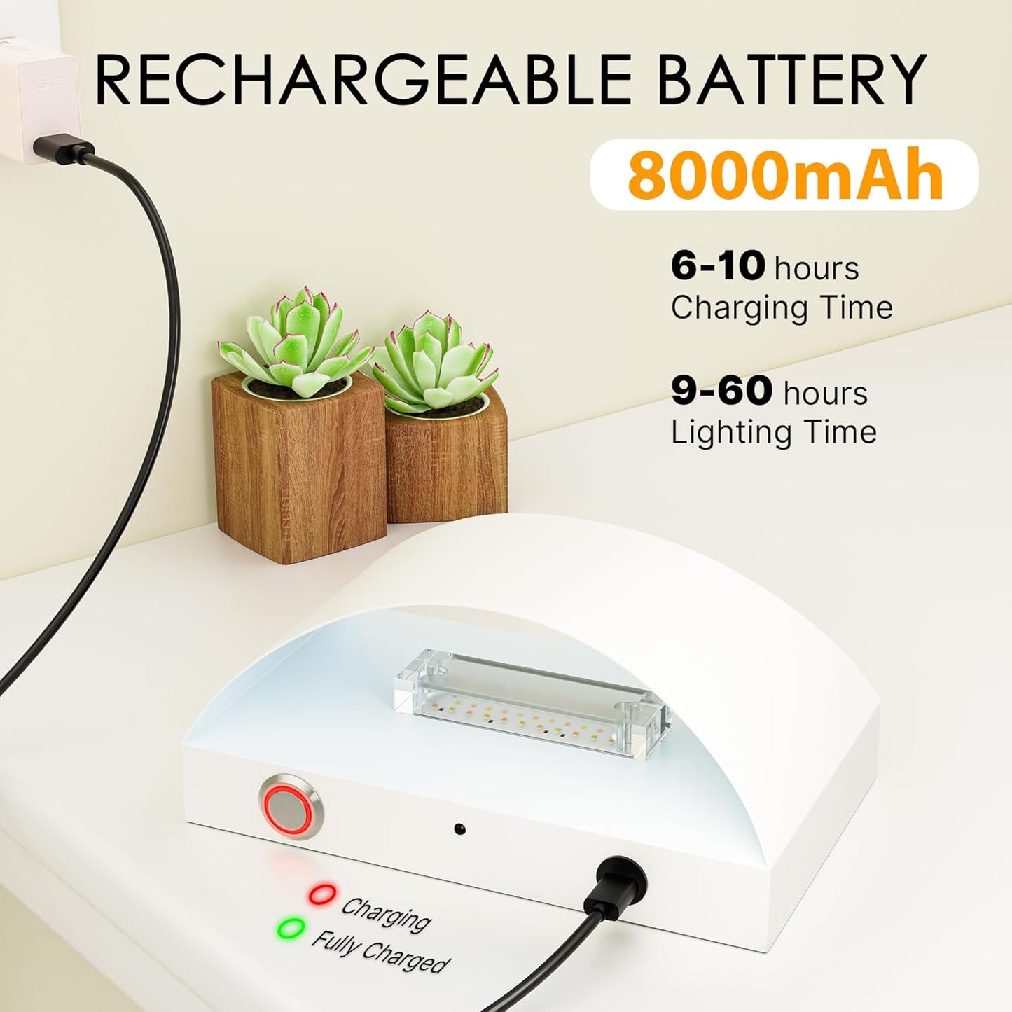 FOLKSMATE Battery Operated Wall Sconces Set of 2, 8000mAh Rechargeable Remote & Touch Control Wall Lamps, 3 Color Temperatures, Timer Dimmable Light for Bedroom, Living Room, Hallway