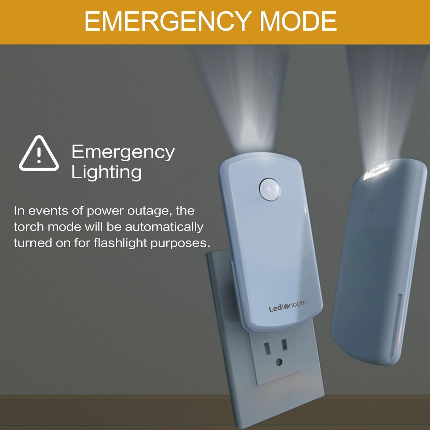 Night Light Plug into Wall with Motion Sensor, Auto On/Off, Portable with 3 Adjustable Modes, Nightlight for Kids, Nursery, Bedroom, Bathroom and Hallway (2 Pack)