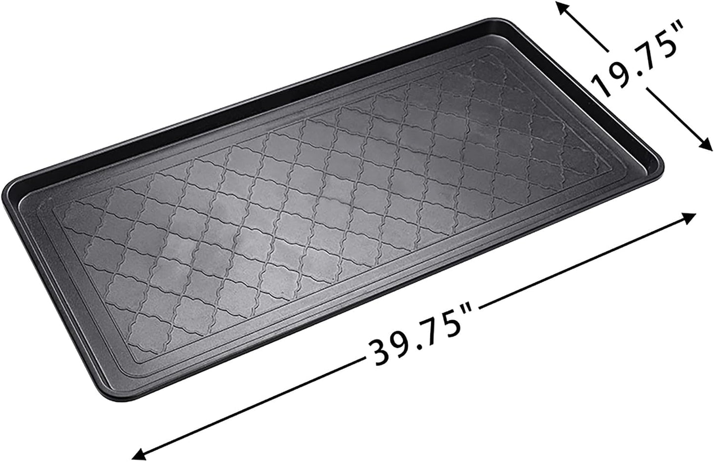 Large Multi-Purpose Boot Tray, Water-Resistant Shoe Mat for Mudroom, Garage, Patio or Indoor Entryway, Heavy-Duty Drip Tray for Boots, Pet Feeding, Plants and Everyday Home Use