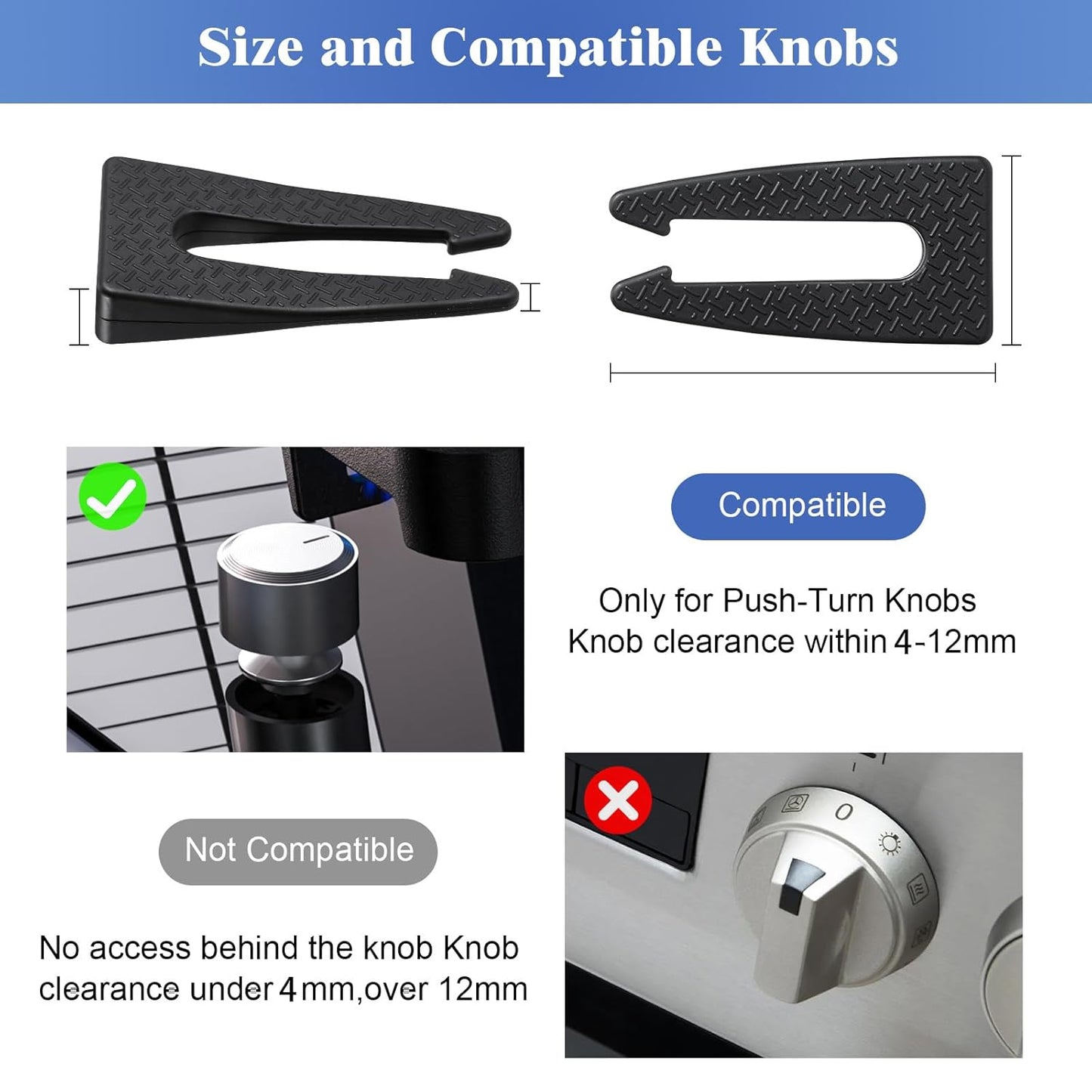 5 Pack Stove Knob Locks,Gas Stove Knob Lock for Baby Safety,Child and Pets Safety Guards,Prevent Children or Pets from Accidentally Turning on Gas Stove