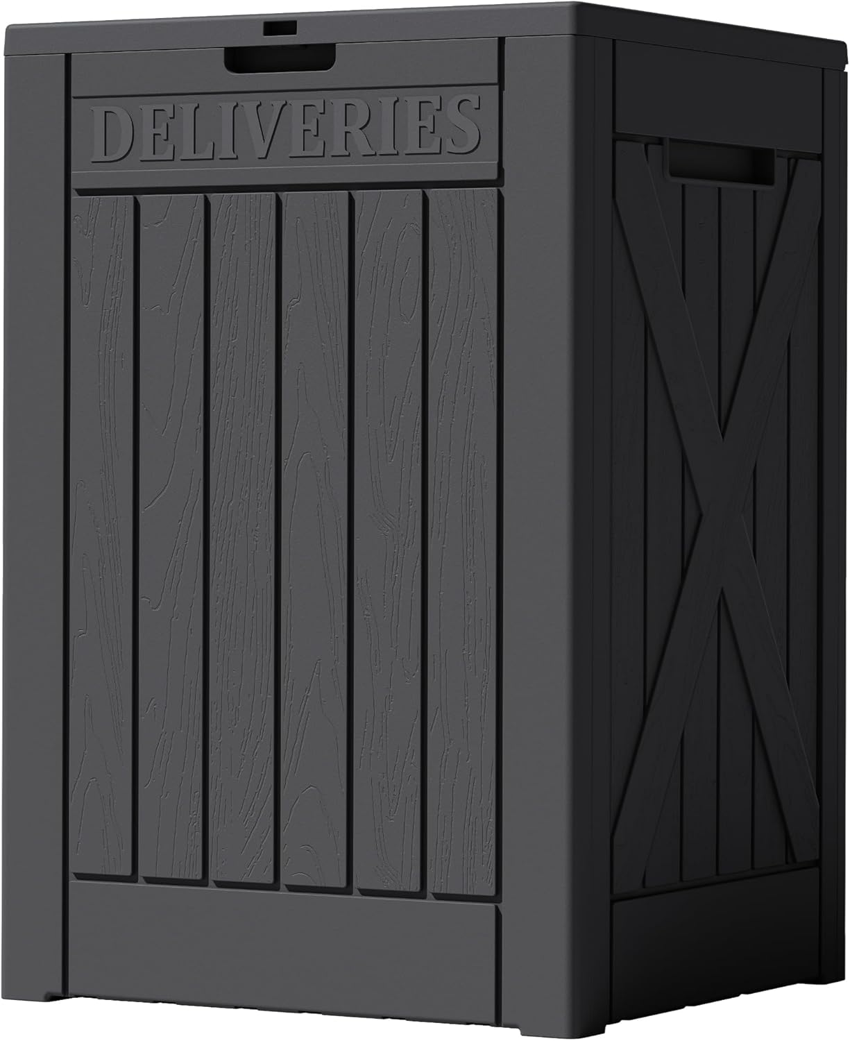 32 Gallon Deck Box Outdoor Indoor Waterproof Storage Box for Patio Furniture, Pool Accessories, Garden Tools, and Cushion Storage, Black