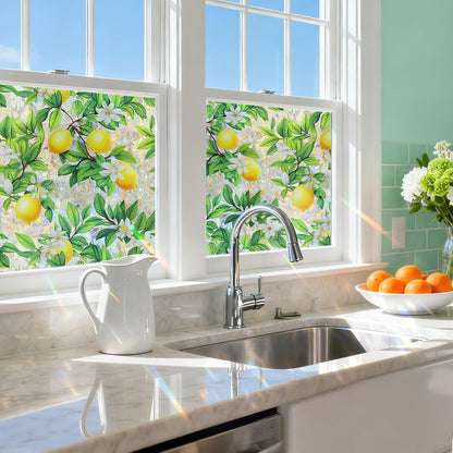 SOMWISE Frosted Glass Window Film, Heat Insulation, UV Block, Anti-Glare, One Way Privacy Tint, Static Cling for Home Bathroom Door, Renter Friendly, Day & Night Privacy