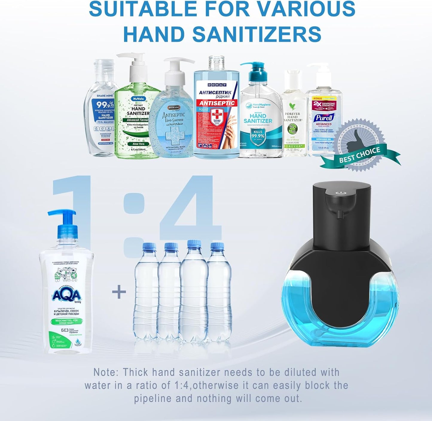 2 Pack Automatic Soap Dispenser,14.2oz/420ML Touchless Automatic Foaming Hand Soap Dispenser,Rechargeabled Wall Mounted Smart Pump for Bathroom Kitchen