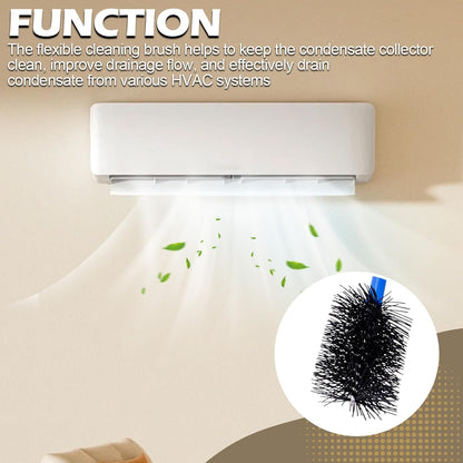 16-Inch Flexible AC Drain Line Cleaning Brush, 5-Pack, for Condensate P-Trap and HVAC Systems, Blue