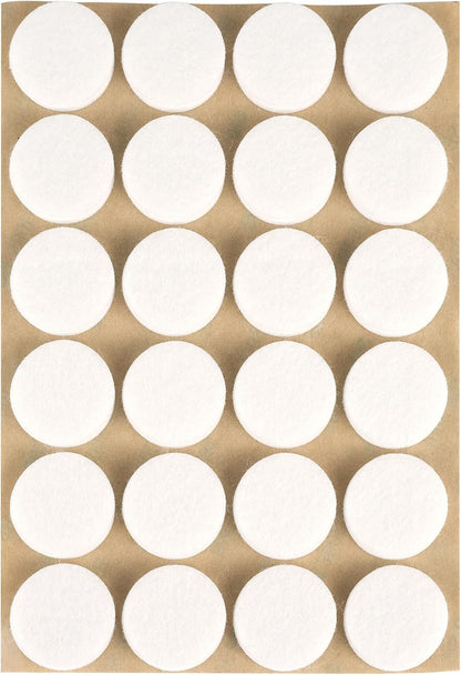 Furniture Felt Pads 3/4" (19mm) Diameter Round 3M Self Adhesive Protects Furniture and Floors Against Bumps and Scratches 140 Pack - Black