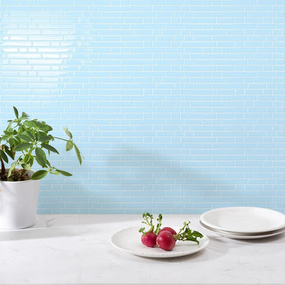 STICKGOO Peel and Stick Backsplash - 10 Sheets of 12”×12” - 3D Self Adhesive Peel and Stick Tile Backsplash for Kitchen & Bathroom