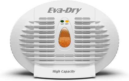 Eva-Dry E-500 Wireless, Portable & Powerful Mini Dehumidifier, Energy Efficient, Renewable Moisture Absorber. Perfect for Closets, Safes, Pantries, RVs, Boat’s, Kegerator & Storage
