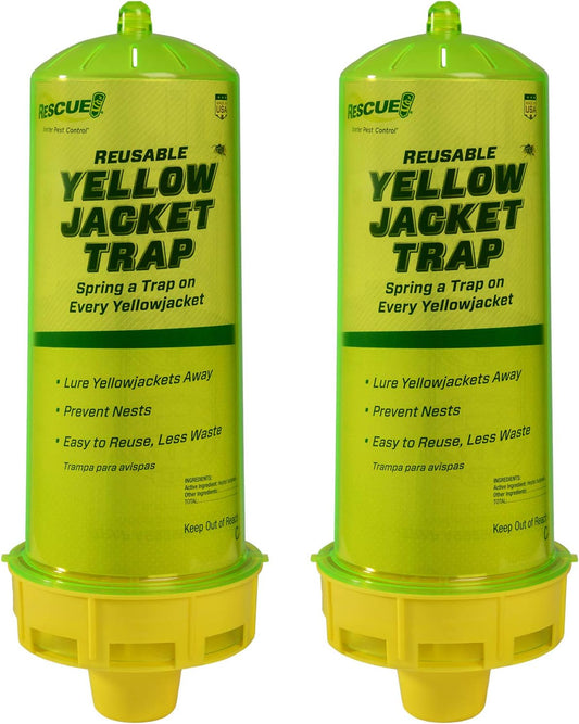 RESCUE! Reusable Yellowjacket Trap – Includes Attractant - 2 Traps