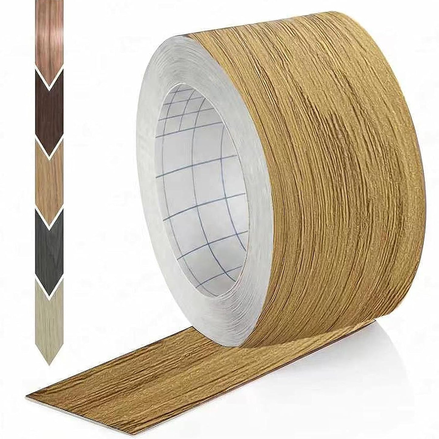 GSCIT Club Wood Grain Repair Tape, 2.4 inch X 15ft Self Adhesive Maple Grain Repair Patch for Tables, Chairs, Baseboards, Doors, Windows, Floors, Handicraft DIY. - Colors B