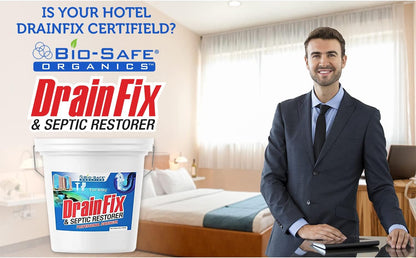 DrainFix & Septic Restorer – 32 oz Enzyme Septic Tank Treatment & Drainfield Restoration – Organic Drain Cleaner for Sewer Lines, RV & Home Plumbing – Safe for Pipes & Septic Systems