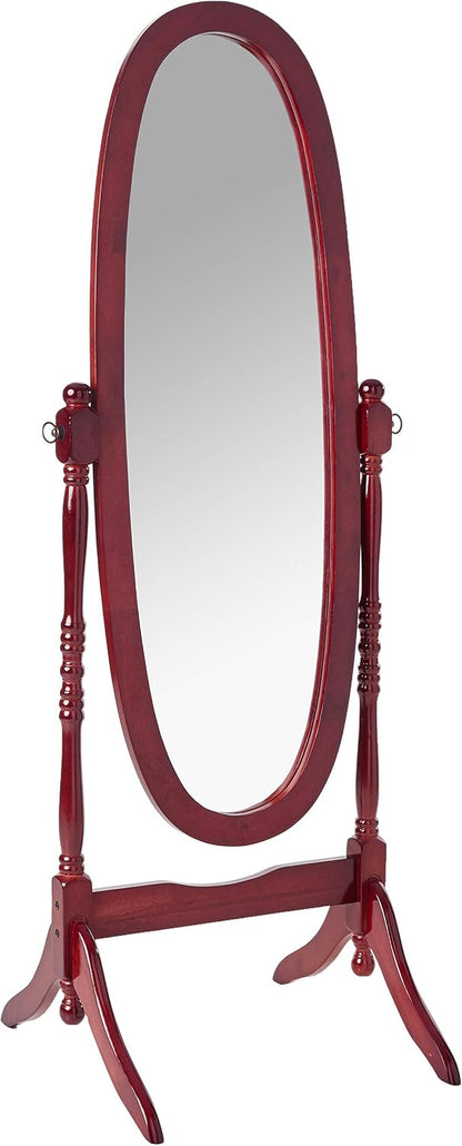 Crown Mark Cheval Mirror, Oak