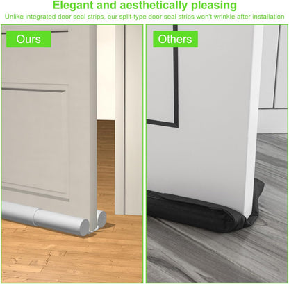 2 Pack Upgrade Door Draft Stopper 30-36 inch,Door Stoppers for Bottom of Door,Under Door Noise Stopper,Door Noise Blocker,Door Draft Blocker