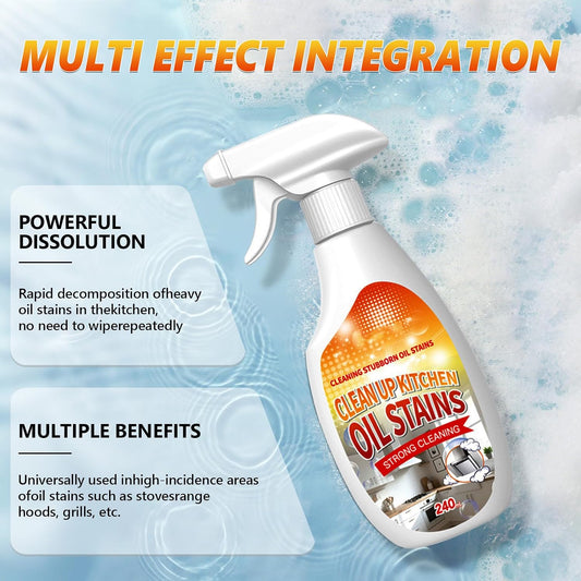 Heavy Duty Degreaser, 2025 New Kitchen Cleaner, Multipurpose Oil Stain Remover,All-Purpose Kitchen Pots and Pan Cleaner for Appliances Countertops Range Hoods