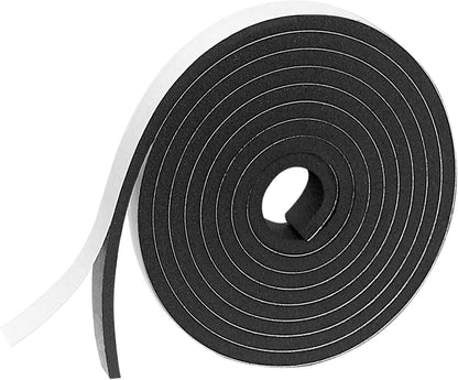 Weather Stripping Door Seal Strip for Doors and Windows, 1In x 1/8In x 33Ft x 2 Roll Foam Insulation Tape Self Adhesive,Sound Proof,Weatherstrip,Pipe Cooling, Air Conditioning Seal Strip - Colors B