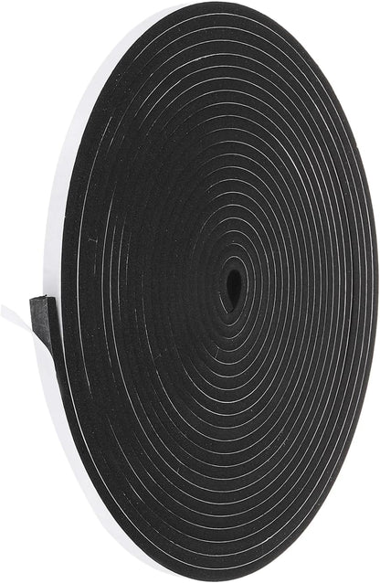 PATIKIL Weather Stripping Door Seal Strip, 3/8 Inch x 1/4 Inch x 32 Ft Self Adhesive Soundproof High Density Foam Tape Insulation for Door Window Air Conditioning, White - Colors A