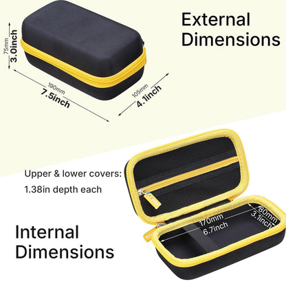 Hard Multimeter Case for Klein MM325/MM420/MM400/MM300/Fluke 117/Fluke 115, Portable Bag for ET140/80023P(Case Only)