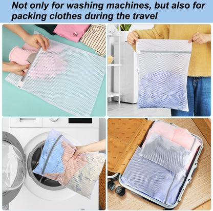 Vivifying Extra Large Mesh Laundry Bag, 2 Pack XXL Oversize Honeycomb Mesh Wash Bags for Washing Machine, Coats, Stuffed Toys, Blanket, Bedding, Sweater, Delicates Clothes (27 x 35 Inches)