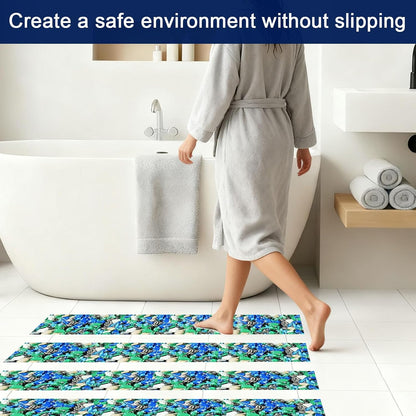 Waterproof Tape for Pools, 4" x15FT Heavy Duty Anti Slip Stair Treads Outdoor Tape Non-Slip Rubber Grip Tape Shower Strips Slip Resistant Tape Traction Tape for Stairs Showers Bathroom Trails