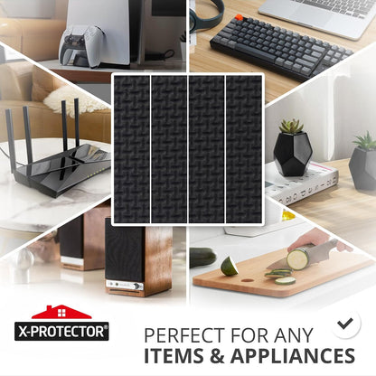 X-PROTECTOR Non Slip Furniture Pads – 12 Premium Furniture Grippers 3"! Best SelfAdhesive Rubber Feet Furniture Feet – Ideal Non Skid Furniture Pad Floor Protectors – Keep Furniture in Place!