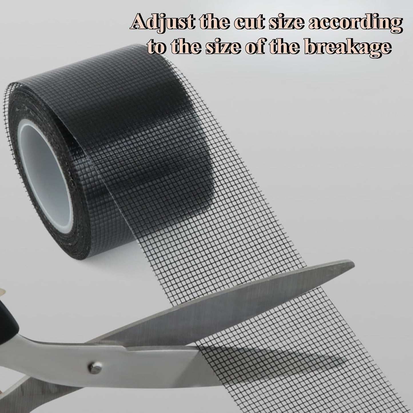 Window Screen Repair Tape Adhesive Mesh Screen Repair Patch Stickers Windows Tears and Holes Patch Kit (Gray/2 Roll, 16.4FT/2 INCH)