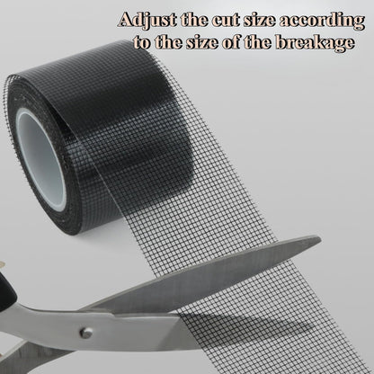 Window Screen Repair Tape Adhesive Mesh Screen Repair Patch Stickers Windows Tears and Holes Patch Kit (Gray/2 Roll, 16.4FT/2 INCH)