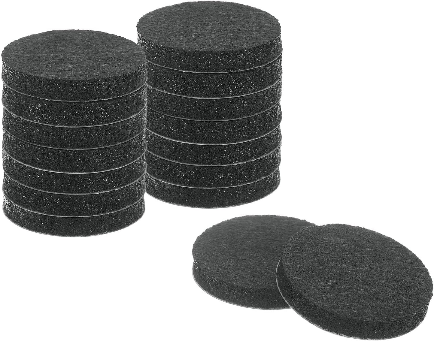 uxcell Furniture Pads, 36Pcs 0.5" - Round Self Adhesive Felt Furniture Pads, Floor Protectors for Furniture Feet Chairs Legs Hardwood Floors (Black)