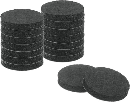 uxcell Furniture Pads, 36Pcs 0.5" - Round Self Adhesive Felt Furniture Pads, Floor Protectors for Furniture Feet Chairs Legs Hardwood Floors (Black)
