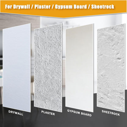 KURUI Drywall Repair Kit, 8.8oz Spackle Wall Repair Paste with Scraper, 6 Sandpaper Sheets & Self Adhesive Dry Wall Patch Kits, Easy Hole Filler for Drywall, Plaster and Home Repair
