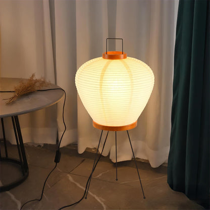13" Rice Paper Floor Light,Nordic Design Rice Floor Lamp,Round Paper Lantern Bedside Light,Living Room Desk Lamp Bedrooms Paper Desktop Lamp