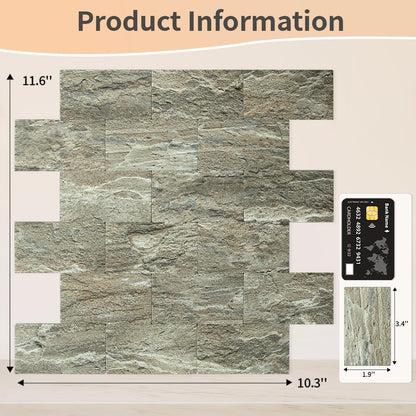 DICOFUN 10-Sheet Polished White Thick PVC Peel and Stick Backsplash, Ceramic Look Subway Tile White Kitchen Backsplash Peel and Stick Wall Tiles