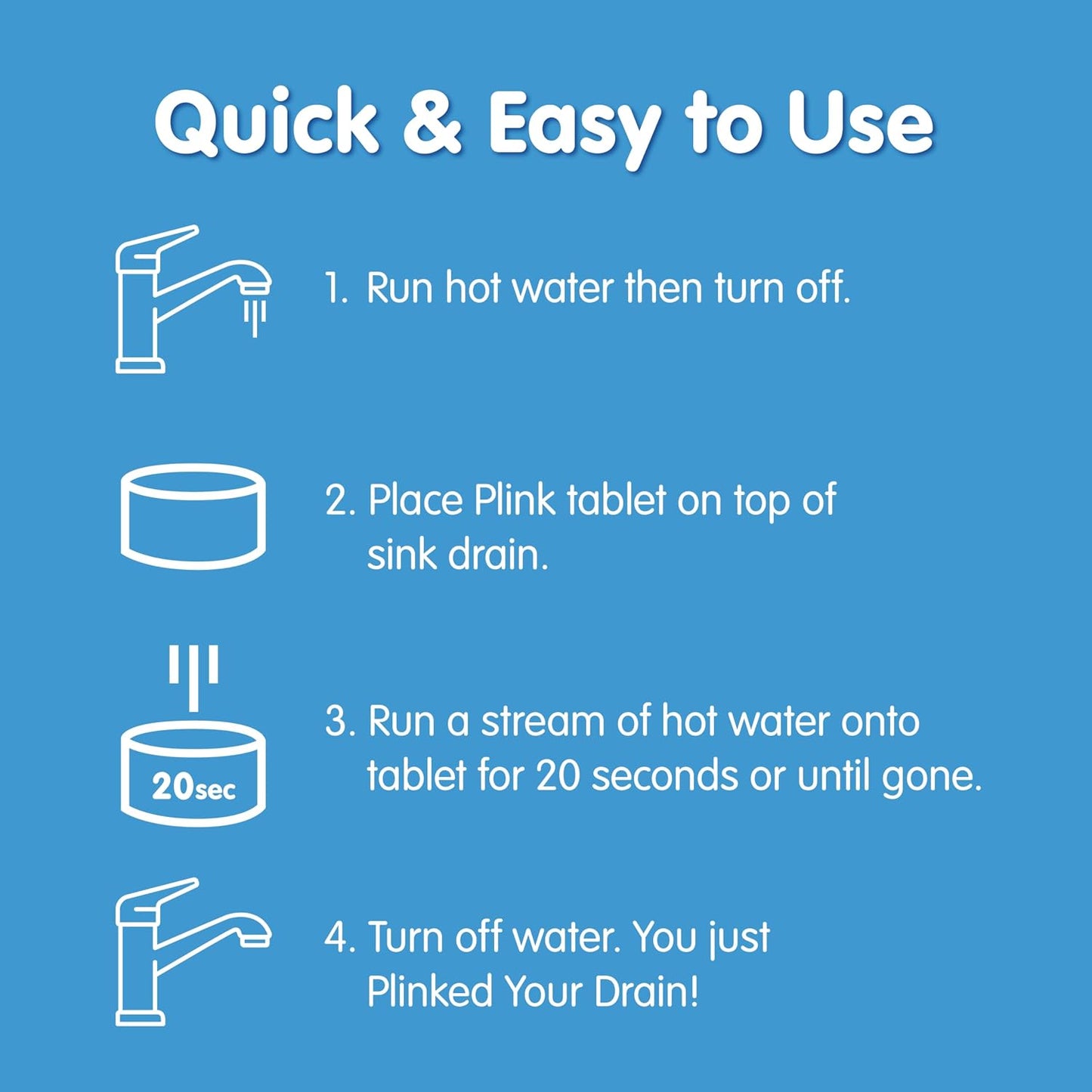 Plink Fizzy Drain Cleaner, 6 Count (Pack of 2), Lemon Scent