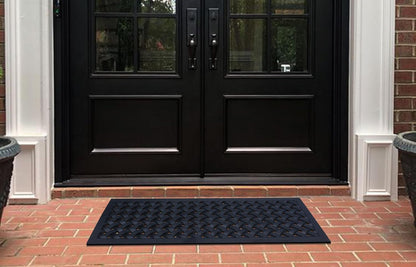 A1HC Outdoor Doormat, Natural Rubber, 18" x48”, Ideal for Outside entryway,Dirt Shoe Scraper,Heavy Duty Door mat for Indoor Outdoor,Rug Mats for Entry,Patio, Welcome Mats