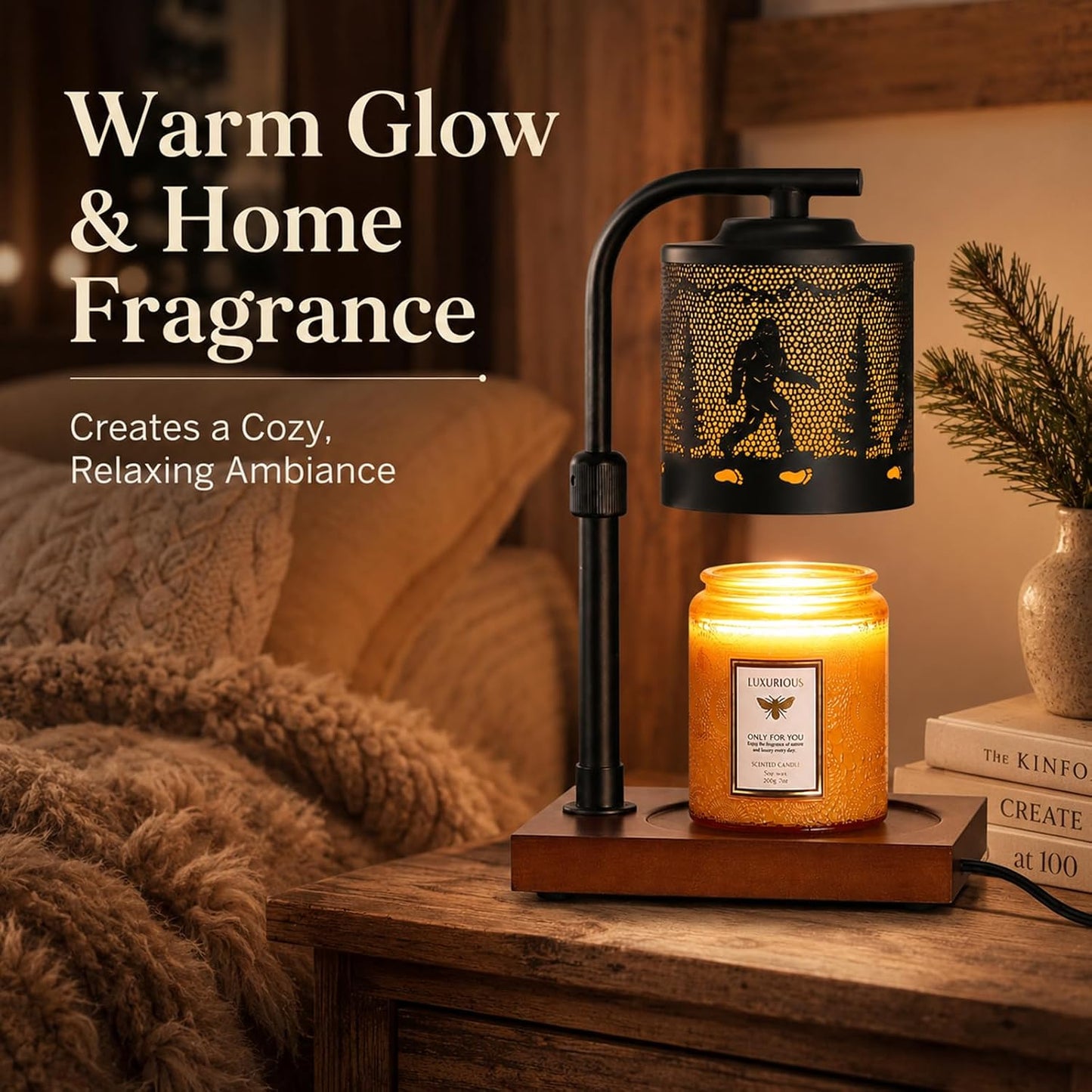 mocosa Candle Warmer Lamp with Adjustable Height Dimmable for New Home Decor Electric Candle Warmer for Jar Candles Birthday Gifts for Women Mom(Hummingbird)