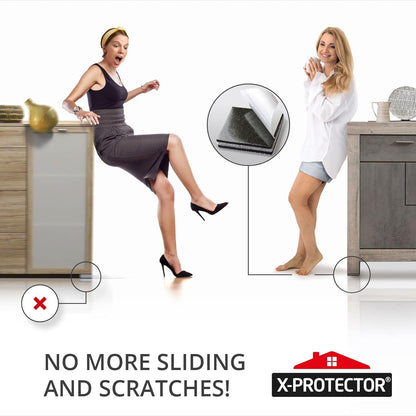 X-PROTECTOR Non Slip Furniture Pads – 12 Premium Furniture Grippers 3"! Best SelfAdhesive Rubber Feet Furniture Feet – Ideal Non Skid Furniture Pad Floor Protectors – Keep Furniture in Place!