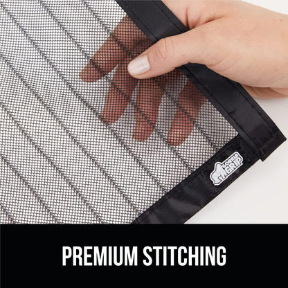 GORILLA GRIP Magnetic Screen Door, Hands Free Mesh Curtain Keeps Bugs and Mosquitos Out, Automatic Magnet Closure, Heavy Duty Patio Sliding Dog Doors Cover, Window Screens Protector, Black 38Wx82H