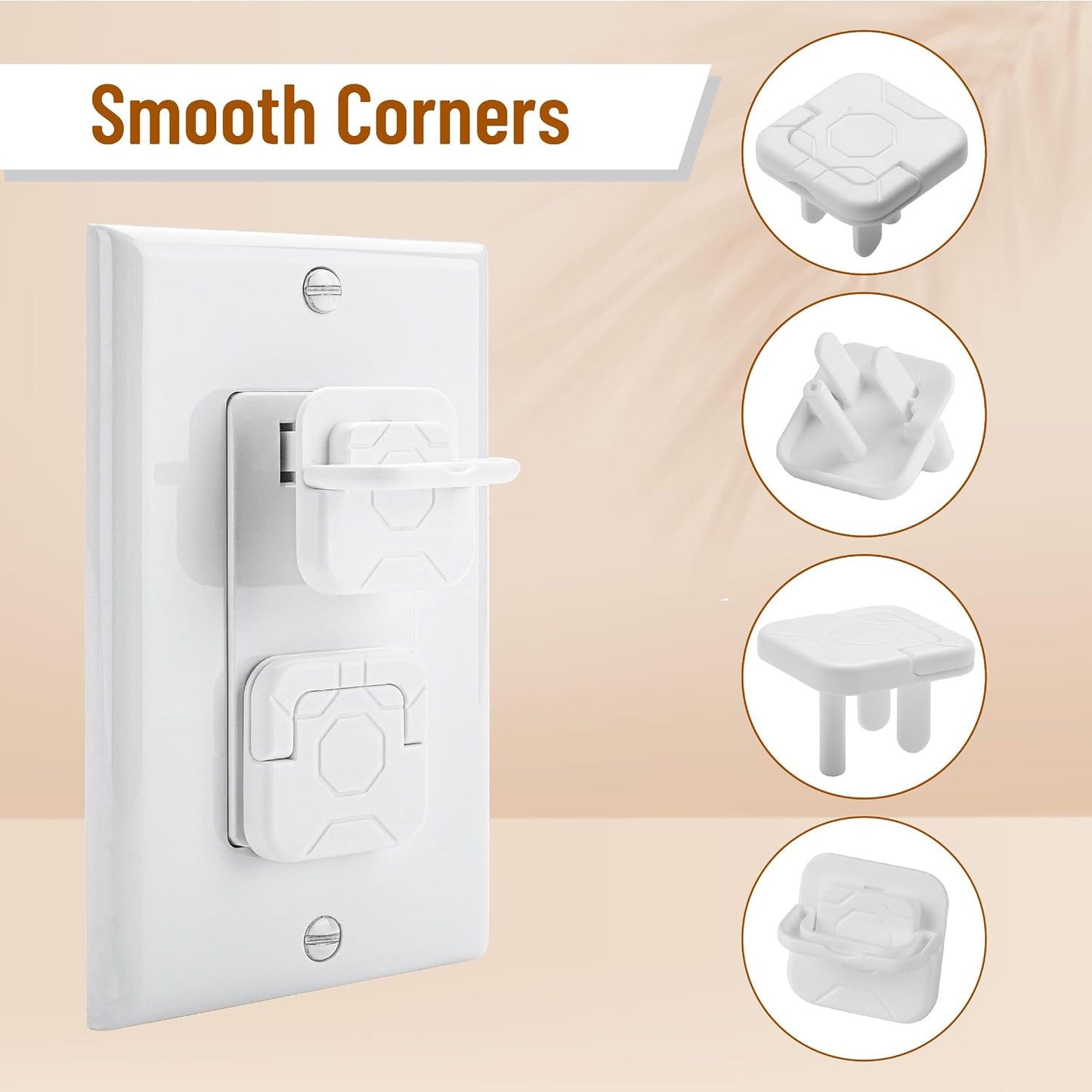 Bates Outlet Covers - Baby Proofing, 10 Pack, 3 Prongs, Child Proof