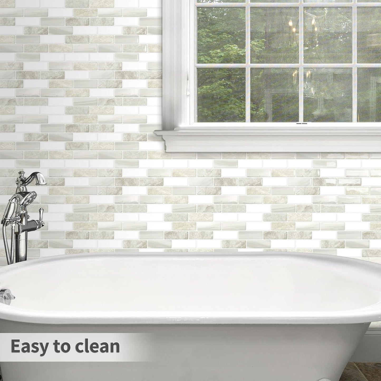 Peel and Stick Backsplash 3D Self Adhesive Wall Tile Brown 10 Sheet | Thick,Sticky,12"x12",Marble,for Kitchen,Bathroom
