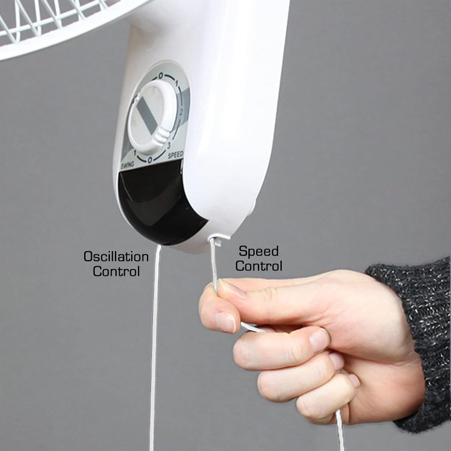 Hurricane Classic 6 Inch Clip Fan, 2 Speed Portable Desk Table Fan with Tilt, White