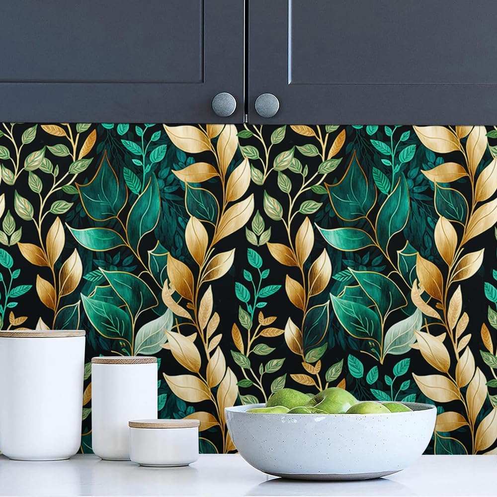 18"x236" Boho Cream/Brown Daisy Flower Peel and Stick Self Adhesive Wallpaper Removable Contact Paper Stick on Easy Peel Off Wall Paper for Kitchen Bedroom Bathroom Renter