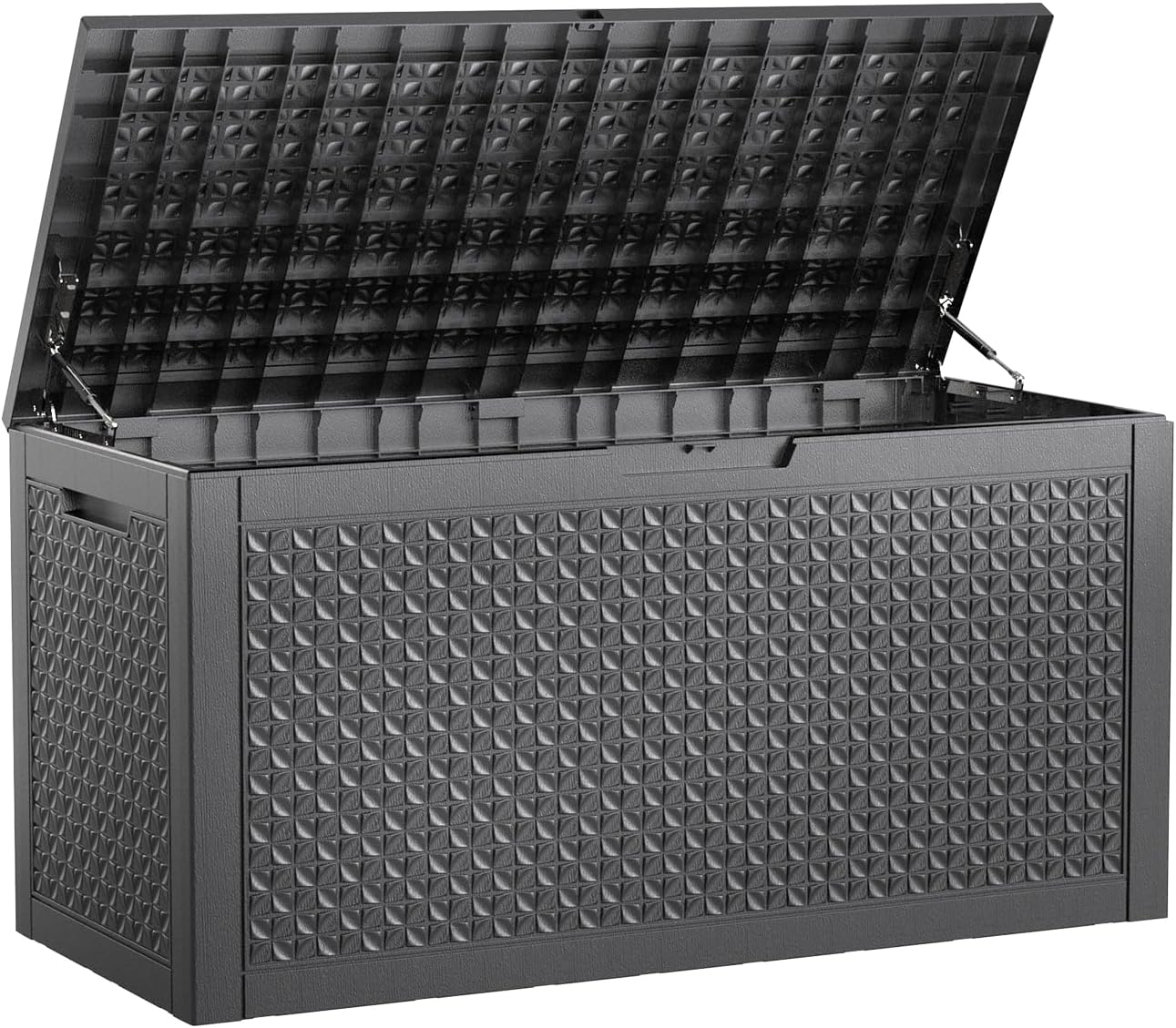 50Gal Outdoor Storage Box Anti-Theft Delivery Box Lockable Deck Box | Heavy-duty UV & weatherproof resin for secure parcel drop, patio cushion storage, garden tools & porch package organization