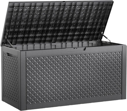 50Gal Outdoor Storage Box Anti-Theft Delivery Box Lockable Deck Box | Heavy-duty UV & weatherproof resin for secure parcel drop, patio cushion storage, garden tools & porch package organization