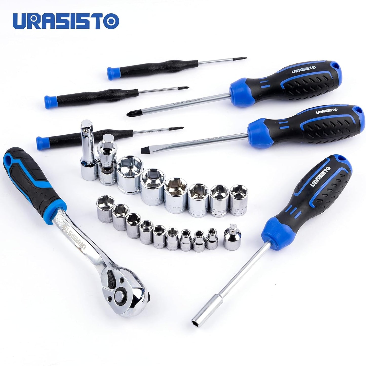 URASISTO 366 Piece Home Repair Tool Kit, Auto Repair Tool Set, General Home Toolbox Storage Case with Drawer, General Household Tool Kit