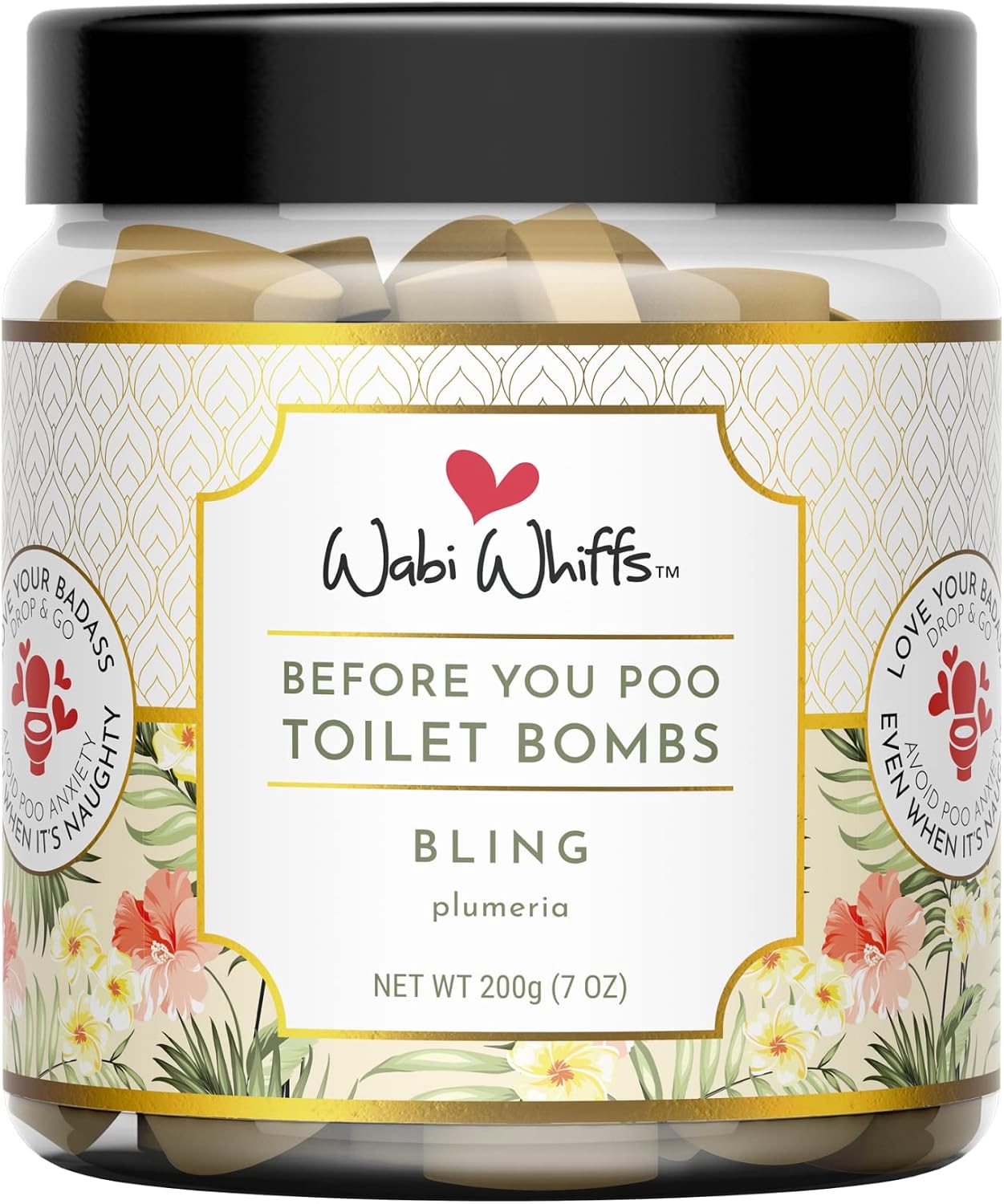Wabi Whiffs Fizzing Toilet Bombs – Drop In The Ocean | Natural Bathroom Deodorizer | Odor Eliminator Tablets For Freshness & Cleanliness | Eco-Friendly Septic Safe Tablets | 60 Count |