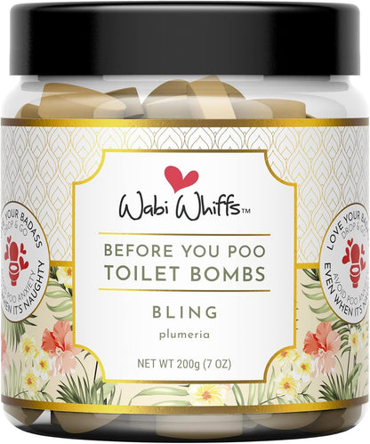 Wabi Whiffs Fizzing Toilet Bombs – Drop In The Ocean | Natural Bathroom Deodorizer | Odor Eliminator Tablets For Freshness & Cleanliness | Eco-Friendly Septic Safe Tablets | 60 Count |