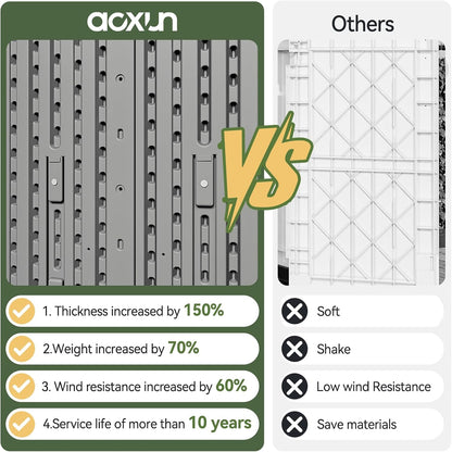 AOXUN Horizontal Storage Sheds 21 Cu.ft, HDPE Outdoor Storage Box 160 Gallon, Waterproof Lockable Resin Deck Box with Spring-Assisted Lid, Patio Storage for Garden, Pool, Cushions, Tools, White